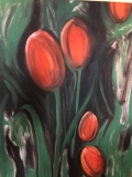Rote Tulpen 70x50 2021